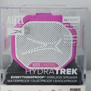 Altec Lansing HydraTREK Wireless Speaker - Pink and White
